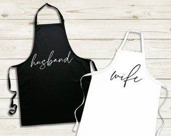 MR AND MRS APRON Cooking Present Gift Civil Partnership Wedding Matching 175 MR AND MRS APRON Cooking Present Gift Civil Partnership Wedding Matching 175
