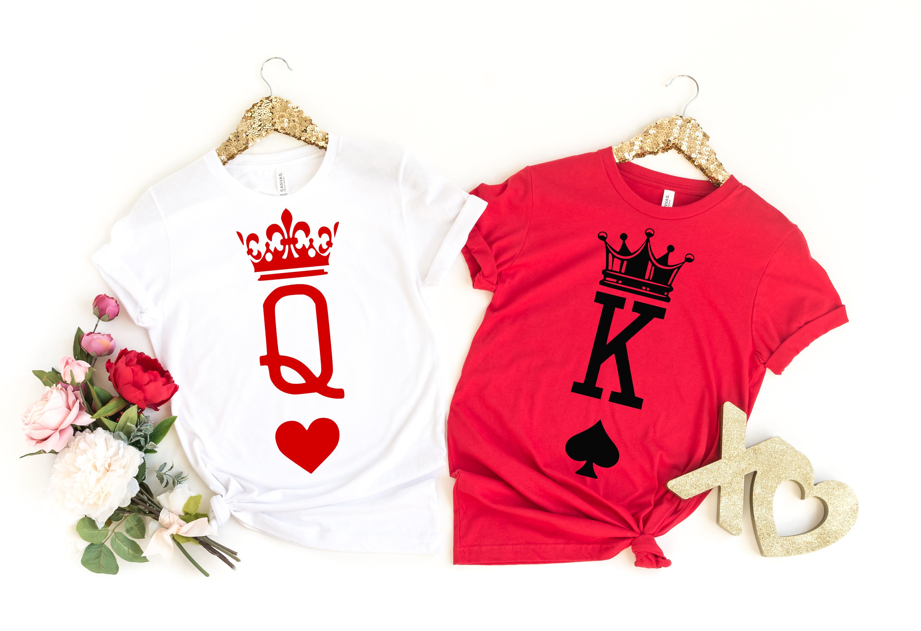 King and Queen Crown Love Shirt Matching Shirt for Couples - Etsy