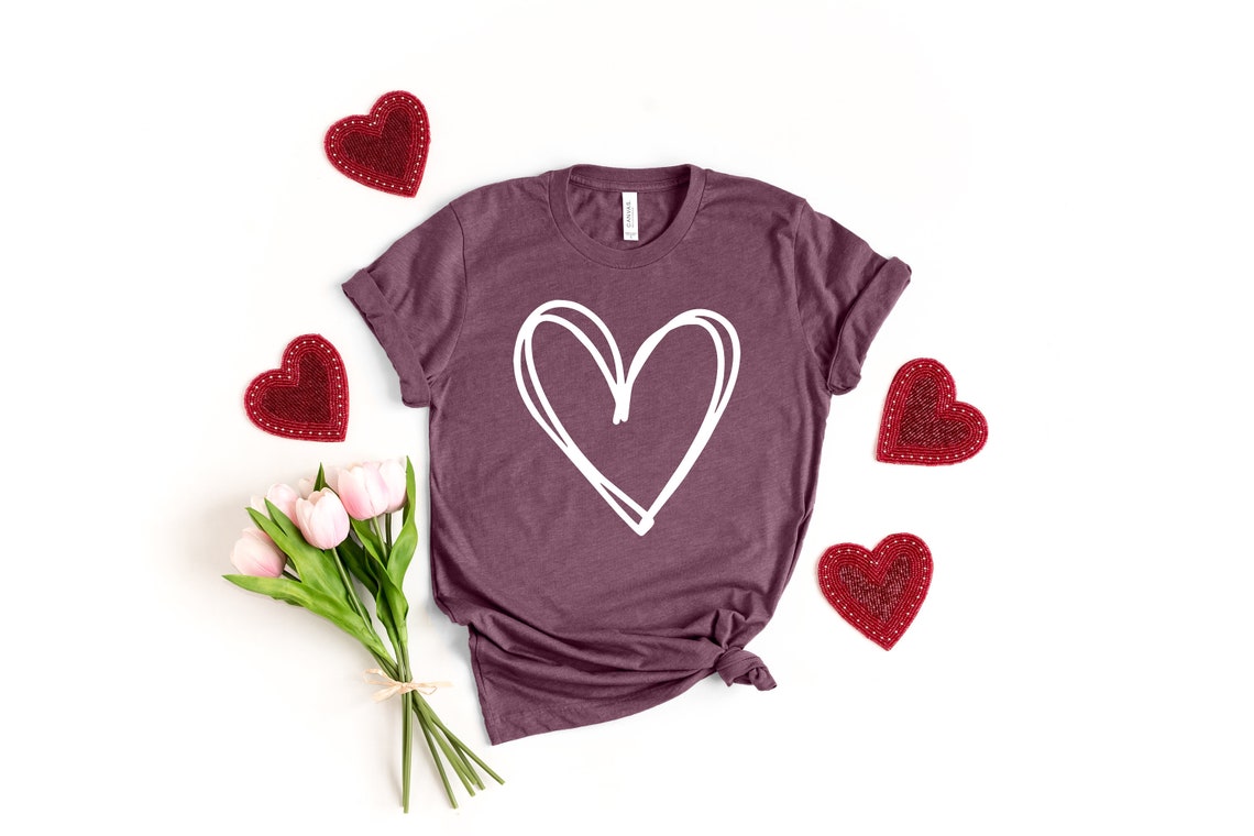 Double Heart Tee Unisex main image 1
