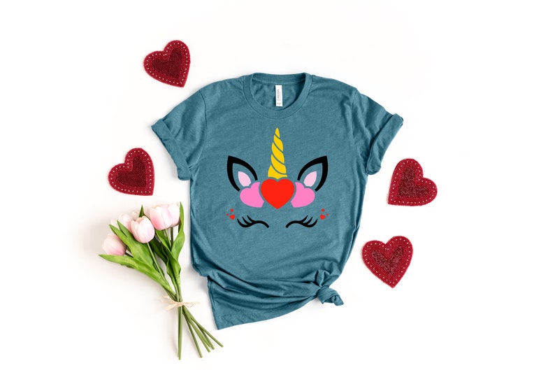 valentines day unicorn shirt