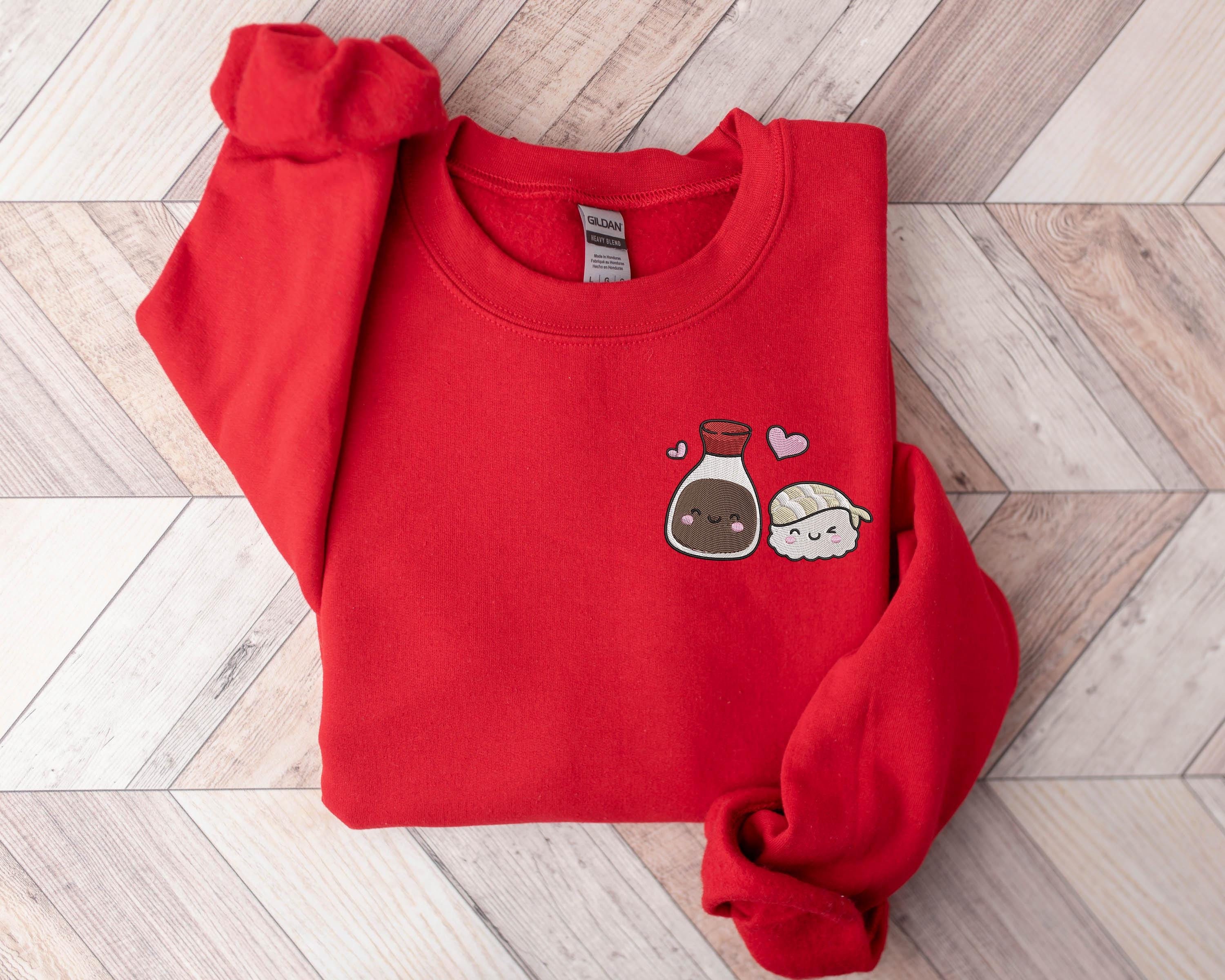 Korean Heart Sweatshirt - Etsy