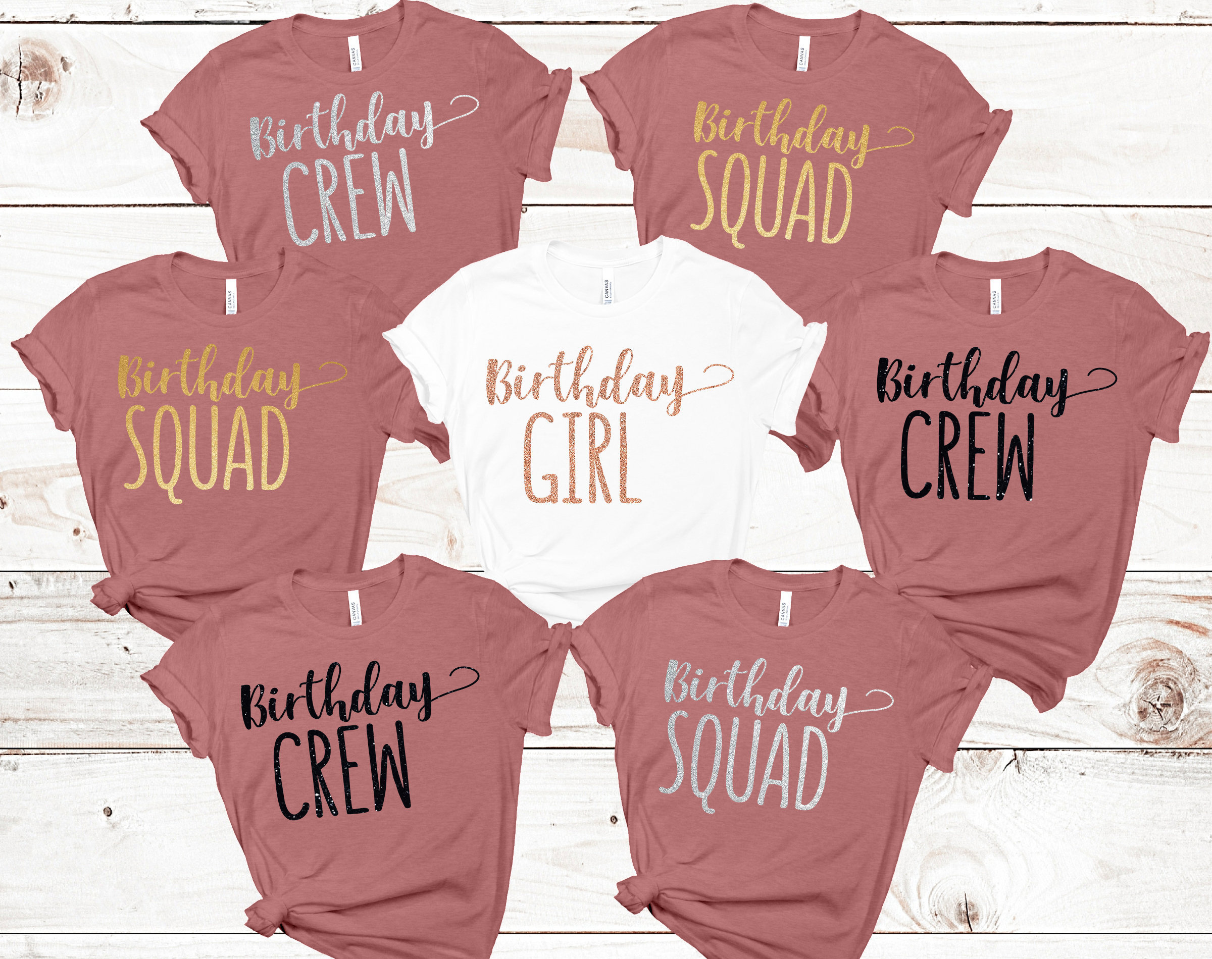 Crew birthday squad shirt Clearance