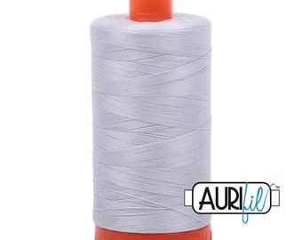 Aurifil 2600 Dove Grey Mako Cotton Thread 50 wt 1300 meter 1422y  Large Spool GREY GRAY