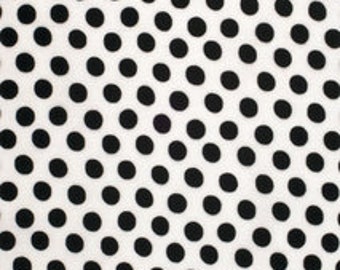 Spot White  Classic Kaffe Fassett Fabric Black Dot Sold BTY  Black Dot Polka Dot