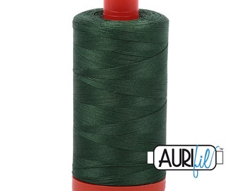 Aurifil Pine 2892 Mako Cotton Thread 1300 meters 50 wt 1 Spool