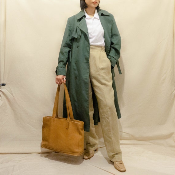 Vtg COACH Leather XL Tote Shoulder Bag | Tan Beig… - image 4