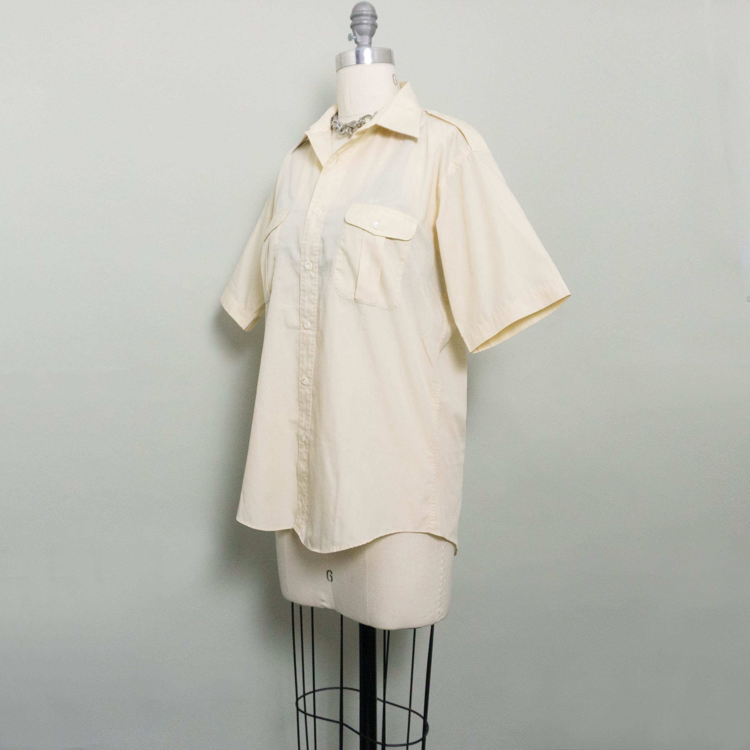 Christian Dior Cotton & linen T-shirt XL Ladies' White