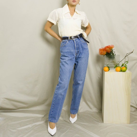 1970's Sheer Cotton Wrap Top | Cream | S