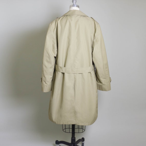Vtg Belted Trench Coat With Winter Liner | Grey/ … - image 8