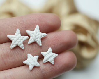 Star Earrings Polymer Clay Fimo Stud Handmade Jewelry Woman Gift Turquoise pink red yellow white earrings Super Cute