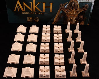 Ankh: Gods of Egypt - set of monuments for base game (30 pcs)