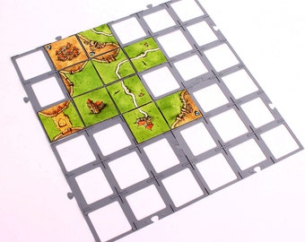 Raster voor tegelplaatsingsspellen - Carcassonne, Karak en anderen