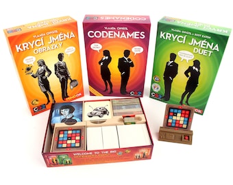 Codenames 3 en 1 2016 - organizador / inserto Edición 2016 - Actualización con licencia (Codenames, Duet, Pictures)