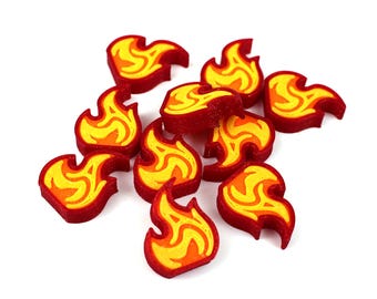 Everdell Silverfrost Fire Tokens 36pcs | Board Game Upgrade (unofficial)
