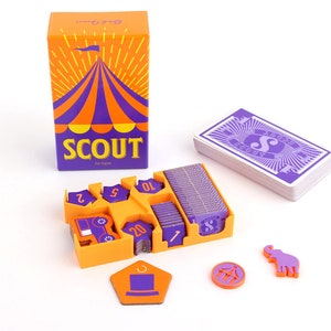 Scout - organizer / insert, first player marker, active number reminder token (NOT the ACTUAL GAME!!!)
