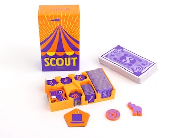 Scout - organizer / insert, first player marker, active number reminder token (NOT the ACTUAL GAME!!!)