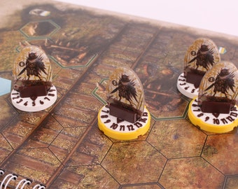 Gloomhaven - Monsterbasen mit HP Counter