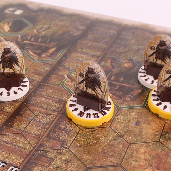 Gloomhaven - monster bases with HP counter