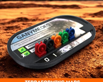 Colony Markers for Terraforming Mars: Colonies Expansion | Custom Satellite Outpost Tokens & Upgrade Kit