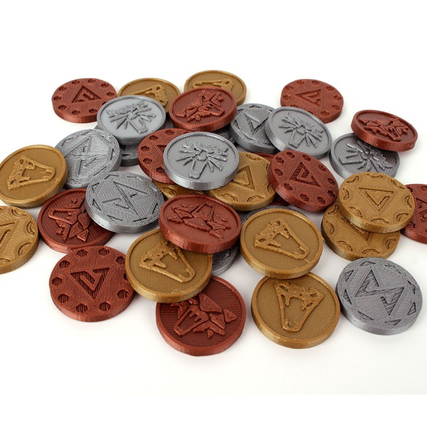 Witcher themed coin set (35pcs)