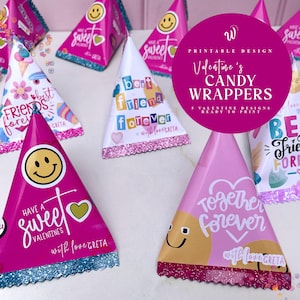 Valentine Candy Wraps, Envoltura de dulces para San Valentin imprimible Candy wrapper , Printable Día del Amor Wrapper