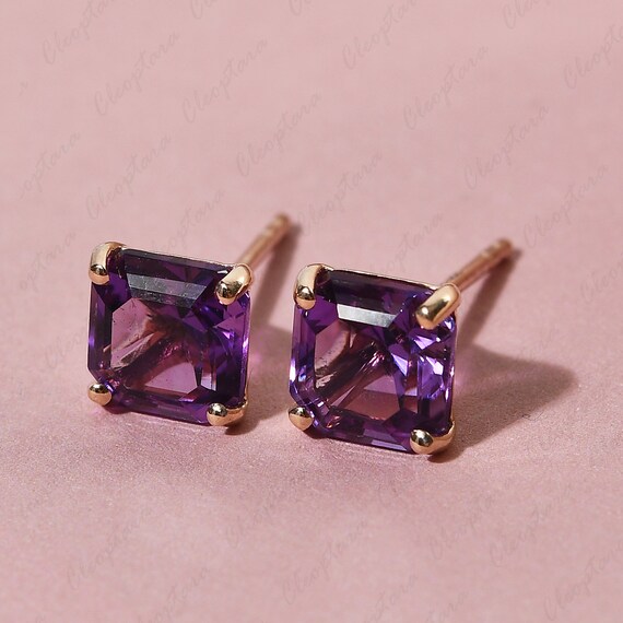 Etsy on sale amethyst earrings