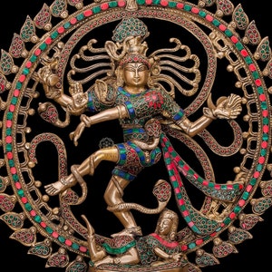 Brass Dancing Shiva Nataraja Statue, 51 cm Big Large Size Dancing Shiva Natraj Statue,  Lord Shiva Nataraj Idol, Shiv Natraja Figure