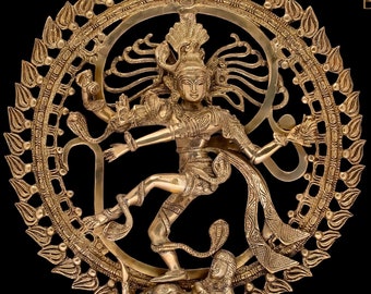 Dancing Shiva Nataraja Statue, Dancing Shiva Natraj Statue, 51 CM Big Size Brass Lord Shiva Natraja Sculpture, Shiv Nataraj Figurine.