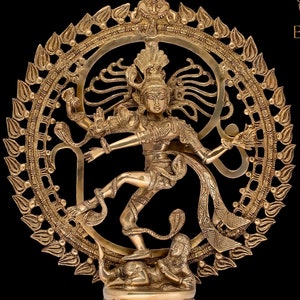 Dancing Shiva Nataraja Statue, Dancing Shiva Natraj Statue, 51 CM Big Size Brass Lord Shiva Natraja Sculpture, Shiv Nataraj Figurine.