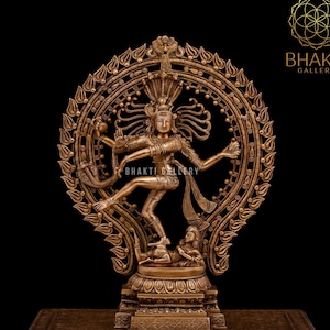 Brass Natraj Statue Large, Dancing Shiva Nataraja Statue, 55 cm Big Size Brass Lord Shiva Nataraja Sculpture, Dancing Shiv Nataraj Figure