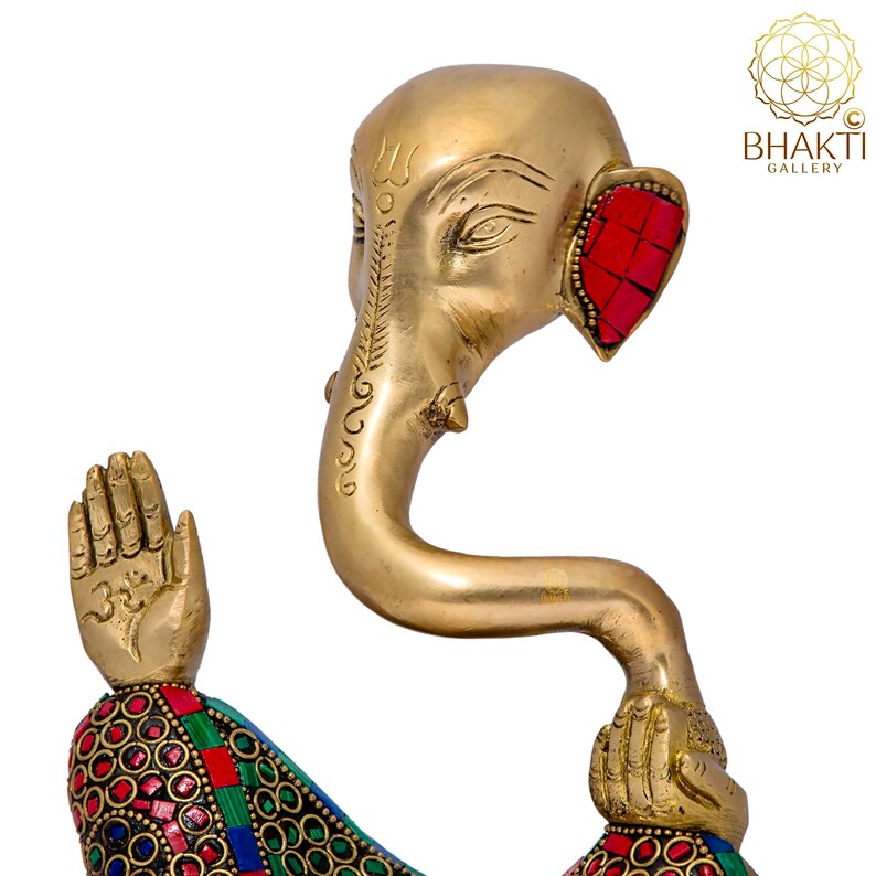 Abstract Ganesha Statue Ganesh Statue 8 Brass Modern Etsy