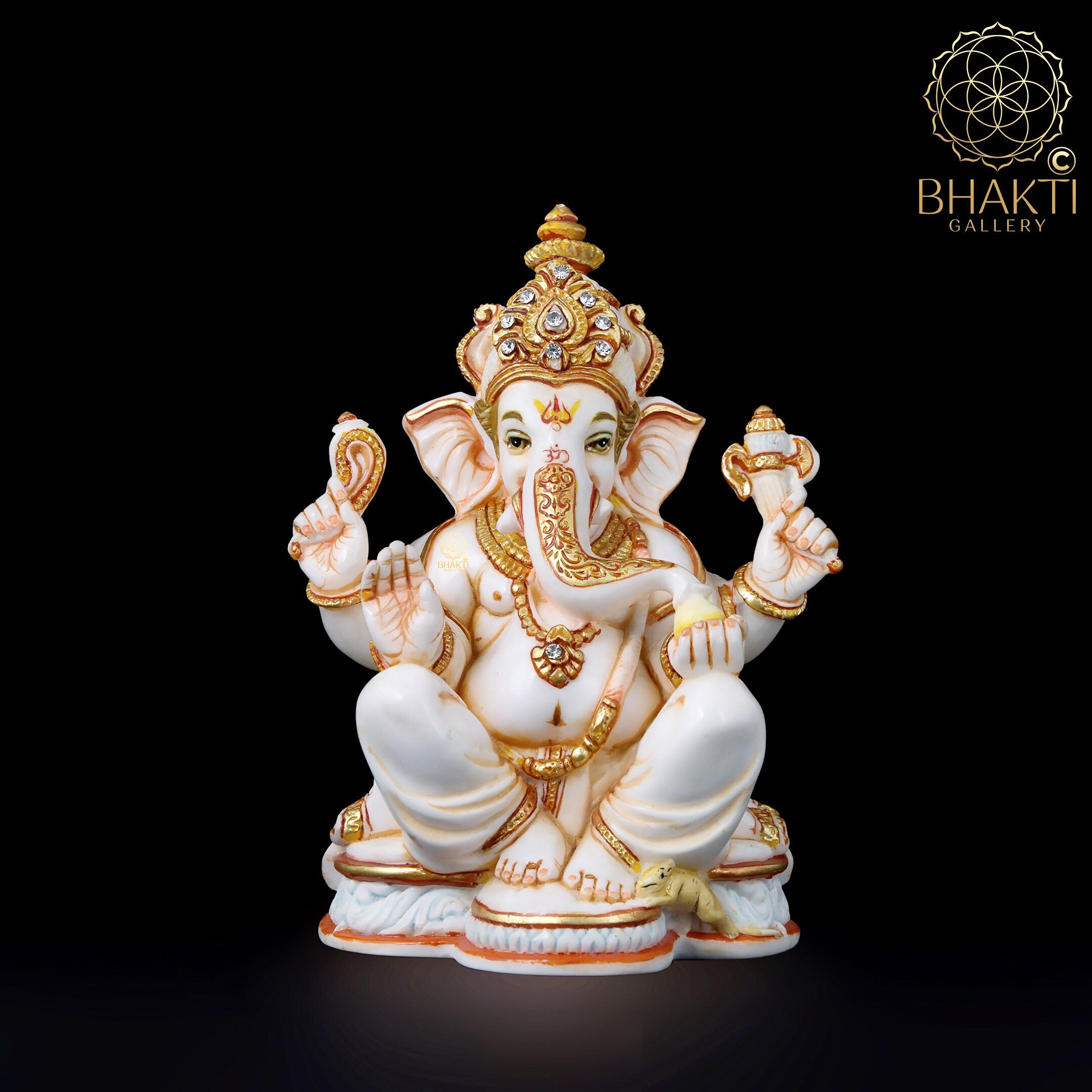 Hindu Devotional God Picture Frame 12 by 12 Inches Lord Ganesha/Ganesh/Ganpati/Ganapathi Photo Fibre Hindu Devotional God Picture Frame 12 by 12 Inches Lord Ganesha/Ganesh/Ganpati/Ganapathi Photo Fibre
