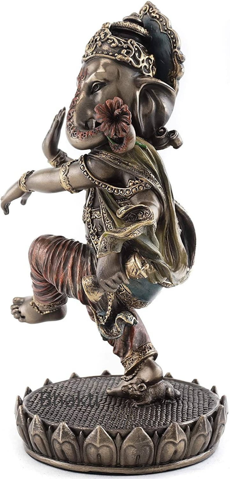Dancing Ganesha Statue 20.5 CM Bonded Bronze Dancing Ganesh Etsy