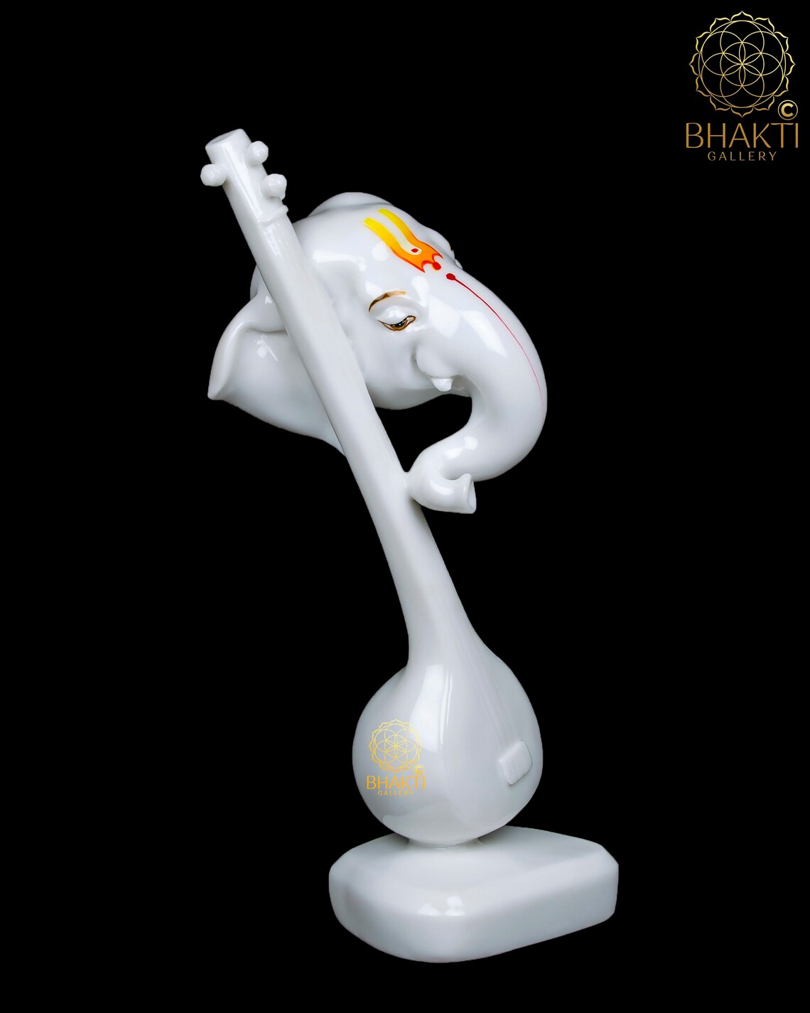 Abstract Ganesha Statue 36 CM Cultured Marble Modern Ganesh Etsy