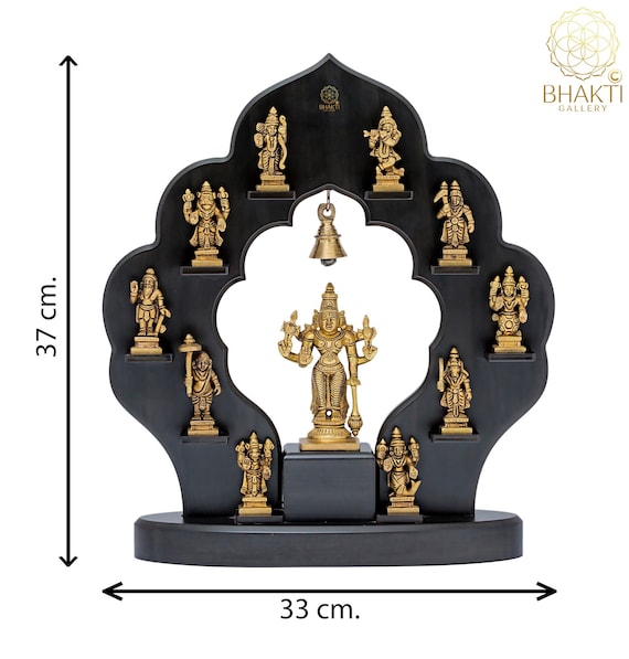 Hand Finished Brass Krishna and Radha Statue set of 2-- 37cm x 27cm Hand Finished Brass Krishna and Radha Statue set of 2-- 37cm x 27cm