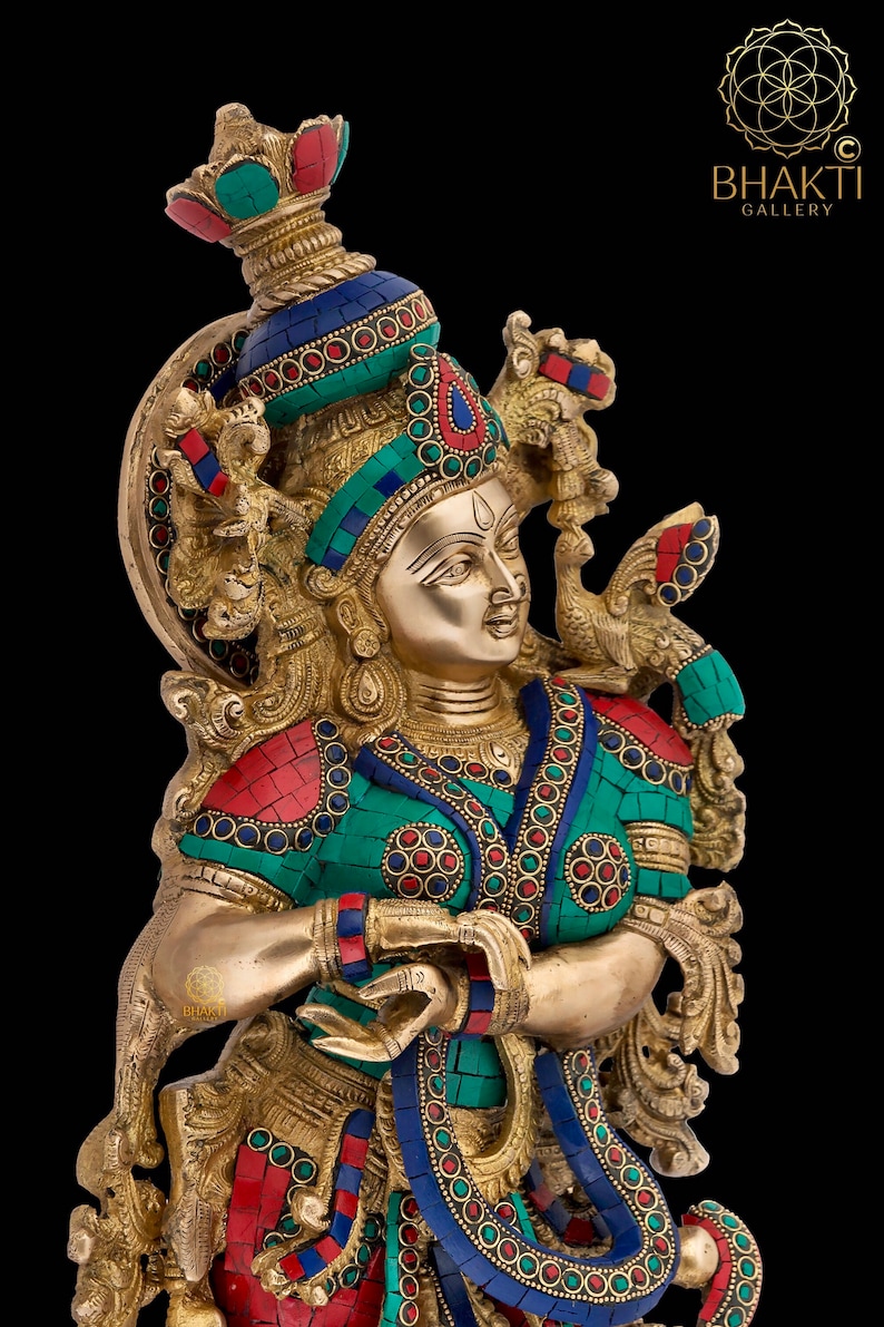 Radha Krishna Statue Big Size Brass Radha Krishna Figurine Etsy
