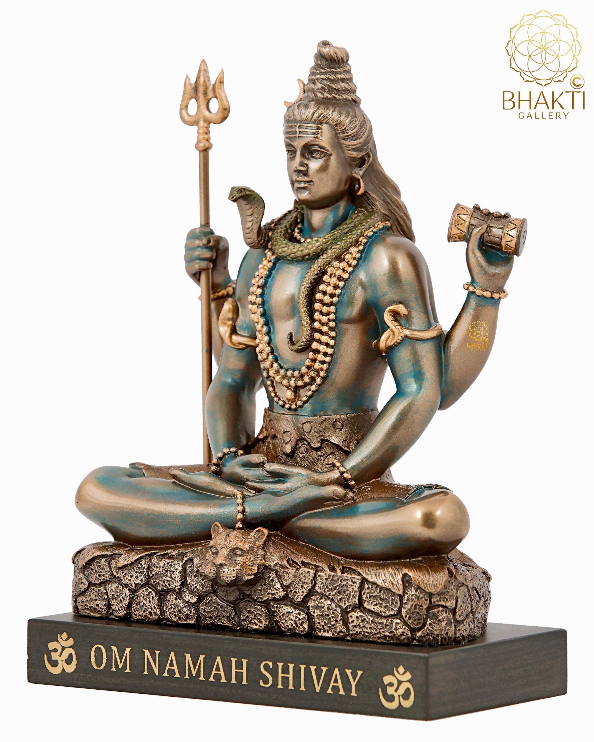 Small Shiv Small Lord Shiva Statue, 17 Cm Small Bonded Bronze Lord Shiva Idol ...