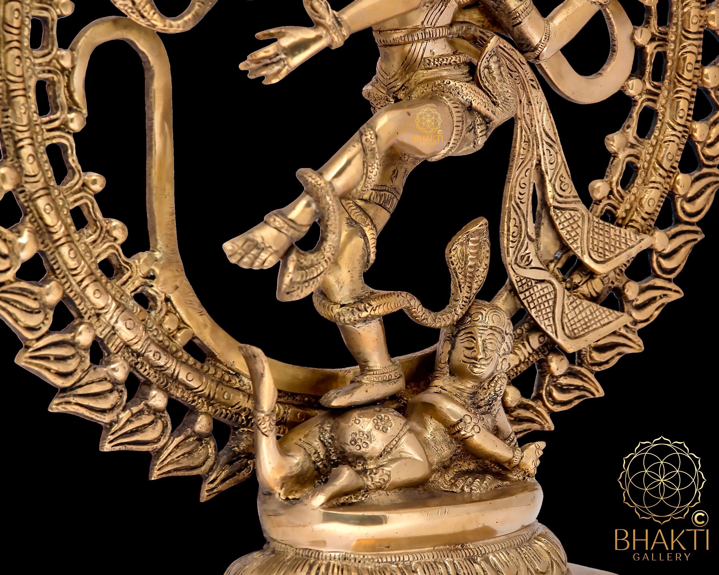 Brass Nataraja Statue 27" - Dancing Shiva As Lord Of Dance With