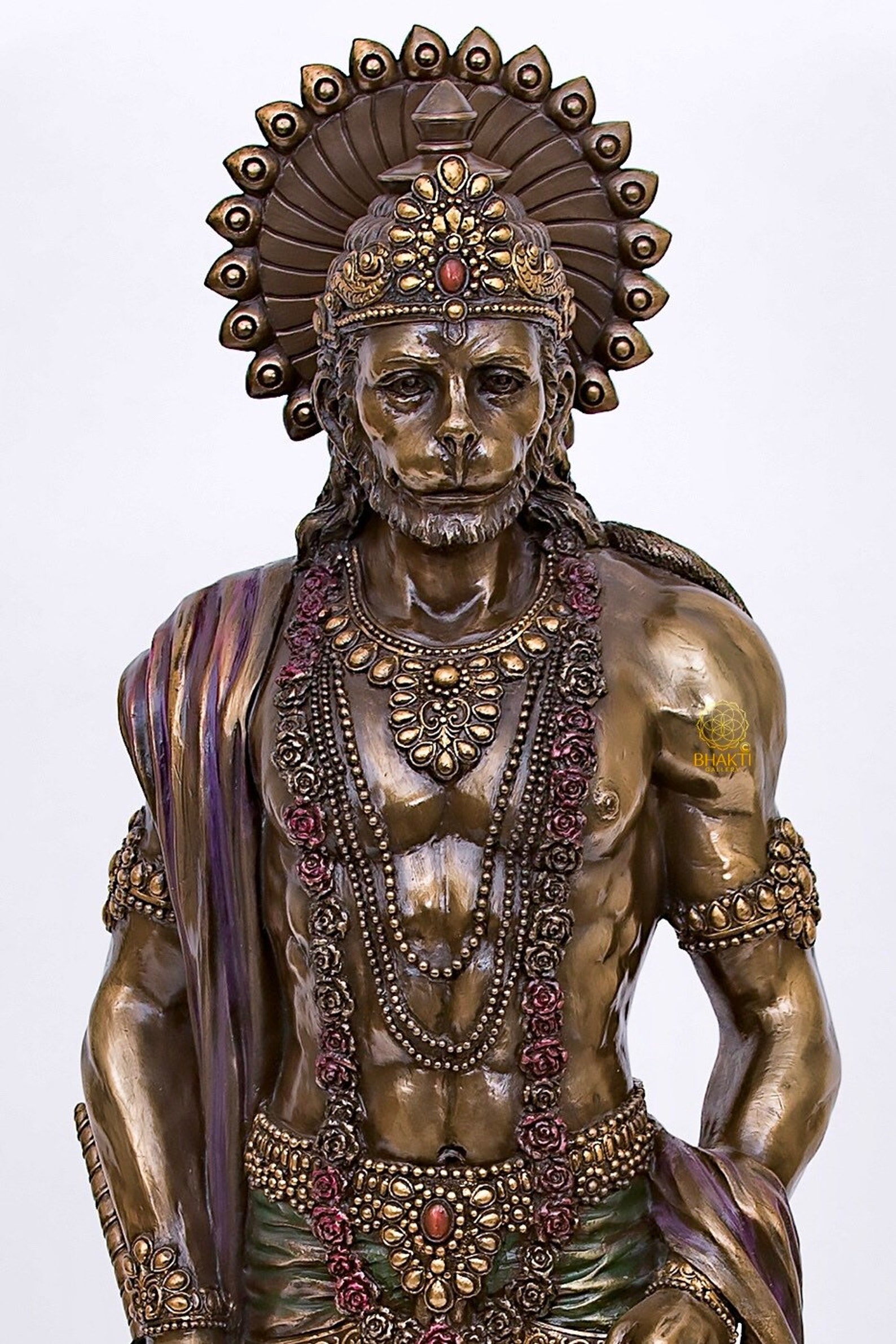 Hanuman statue 61 CM Big Size Bonded Bronze Standing Lord Etsy