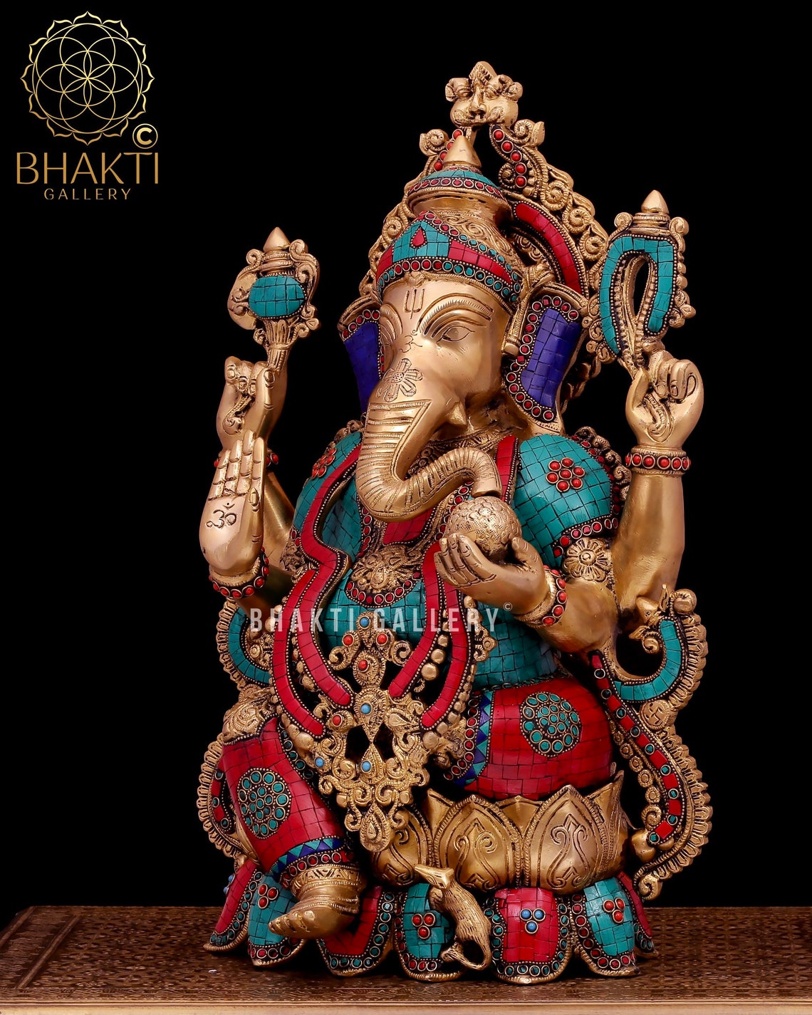 Brass Ganesh Statue Large 53 cm Big Size Brass Ganesha Etsy
