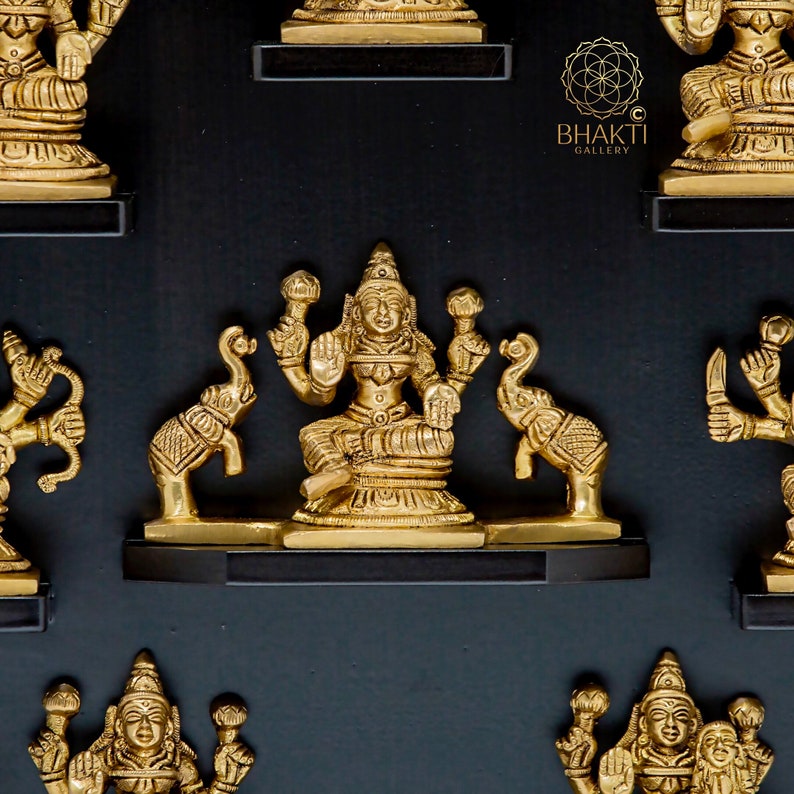 Ashta Lakshmi Statues 12 Brass Ashtalakshmi Figurines Eight Etsy