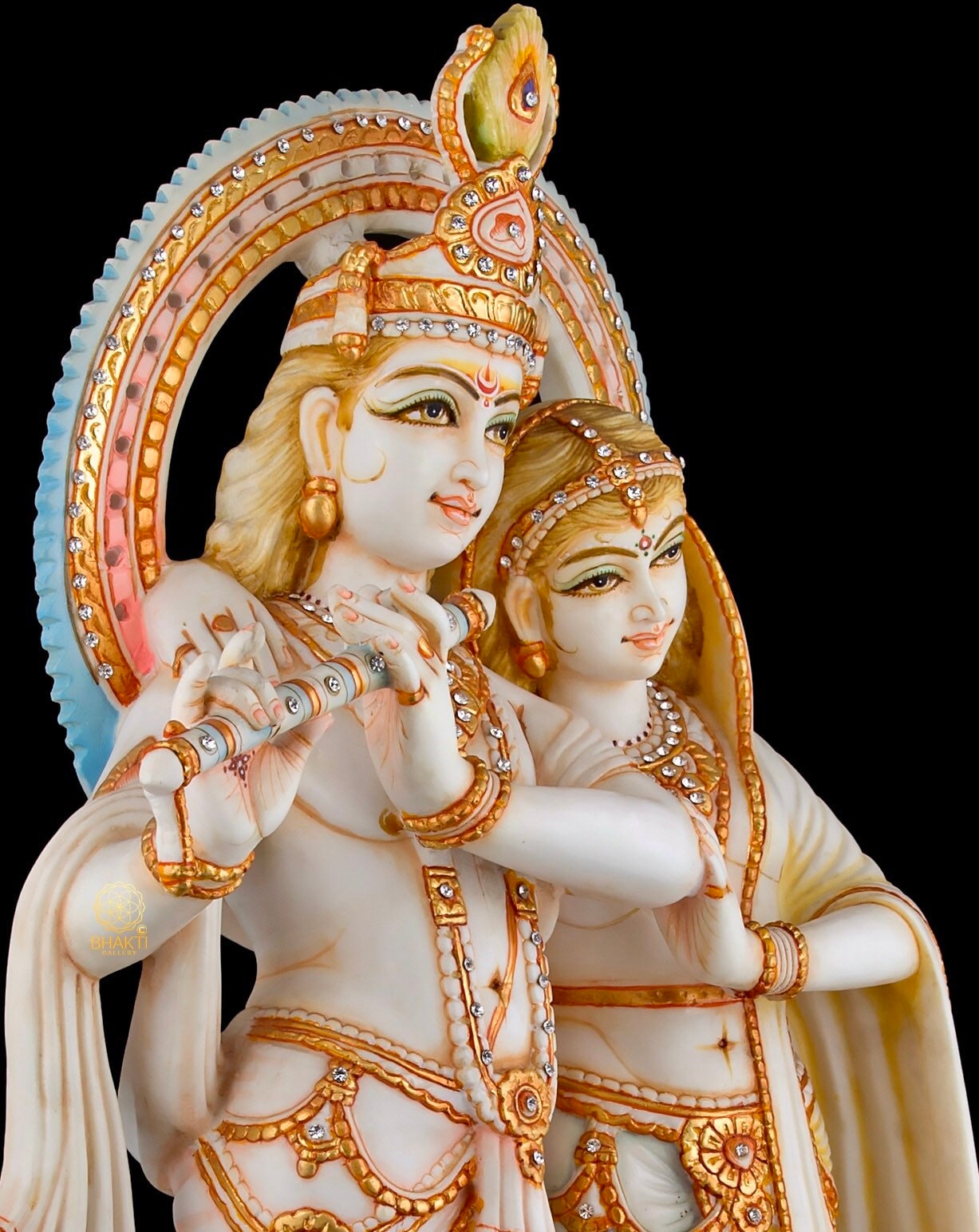 Radha Krishna Statue 60 CM Large Big Size Hand Painted Etsy