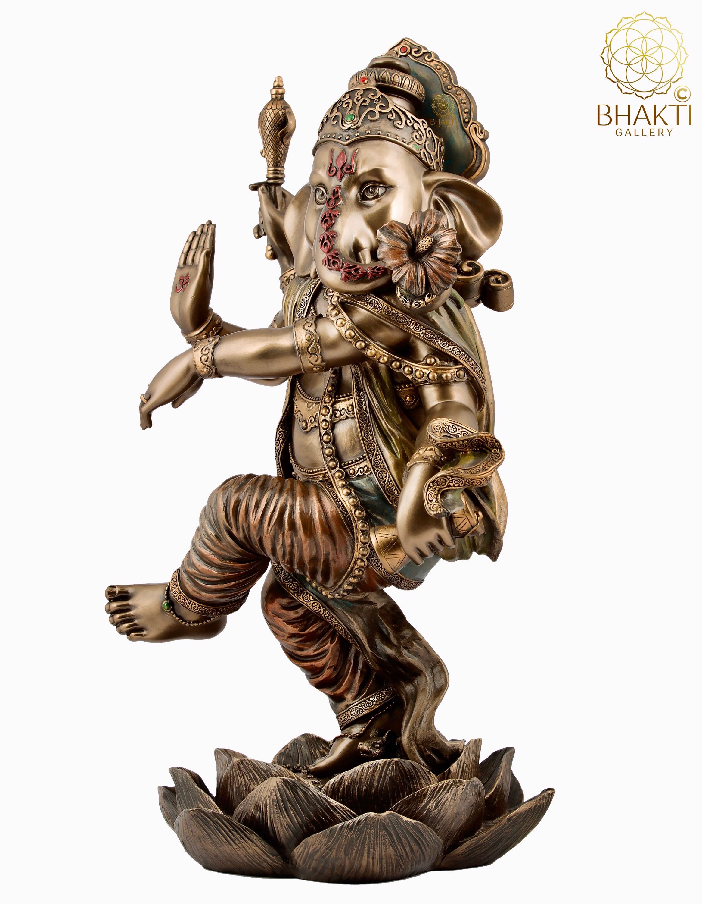 Dancing Ganesha Statue Big Large Size Bonded Bronze Dancing | Etsy