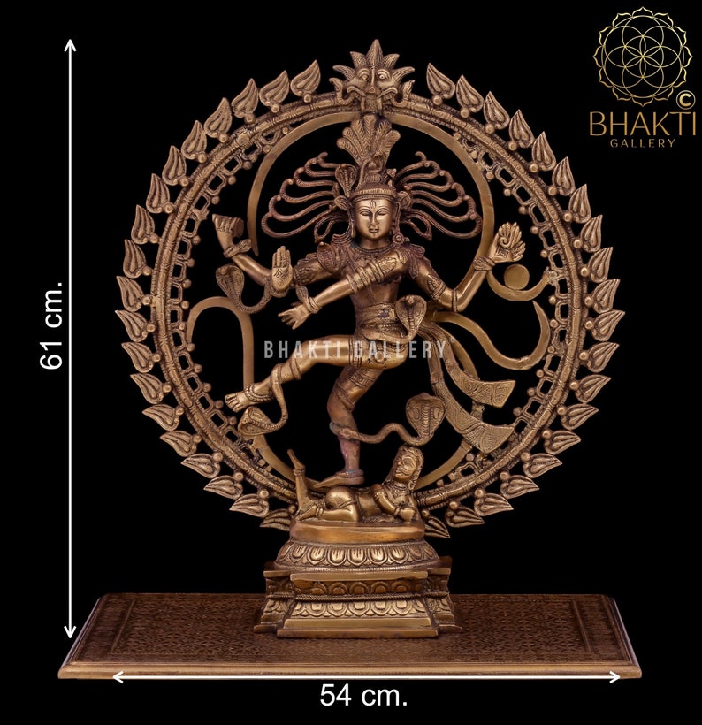 Brass Dancing Shiva Nataraja Statue Large, 61 Cm Big Size Brass Shiva ...
