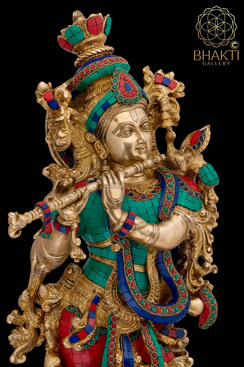 Radha Krishna Statue Big Size Brass Radha Krishna Figurine Etsy Australia