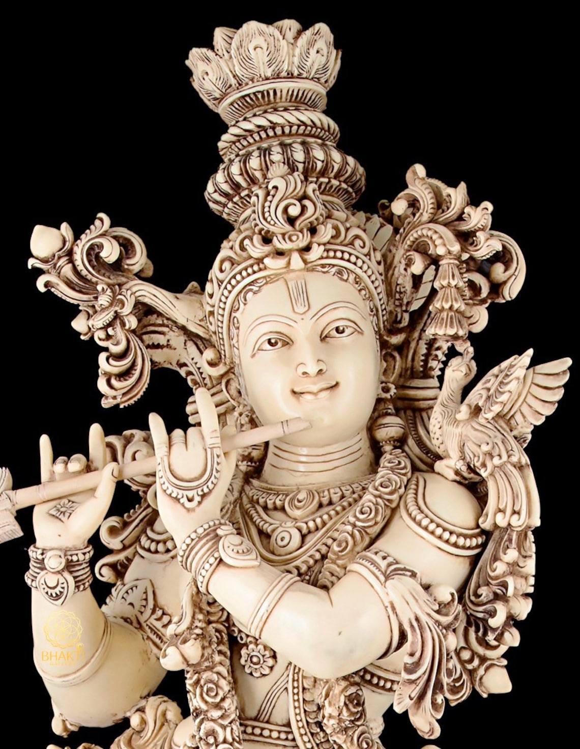Krishna Statue 77 CM Big Size Dust Marble Lord Krishna Idol Etsy