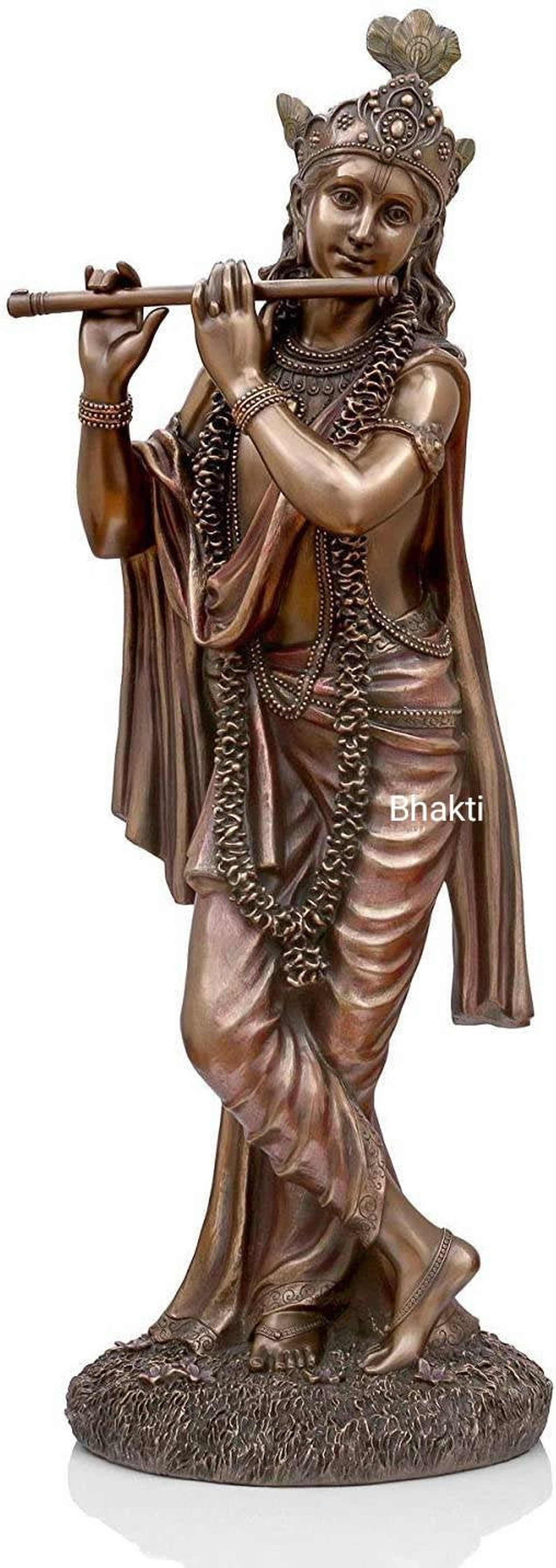Krishna Statue 62 CM Big Size Bonded Bronze Hindu God Lord Etsy