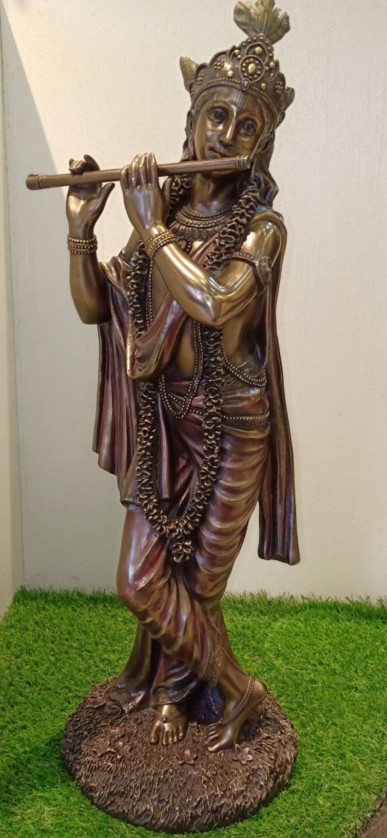 Krishna Statue Lord Krishna Statue 24.5 Hindu God Etsy
