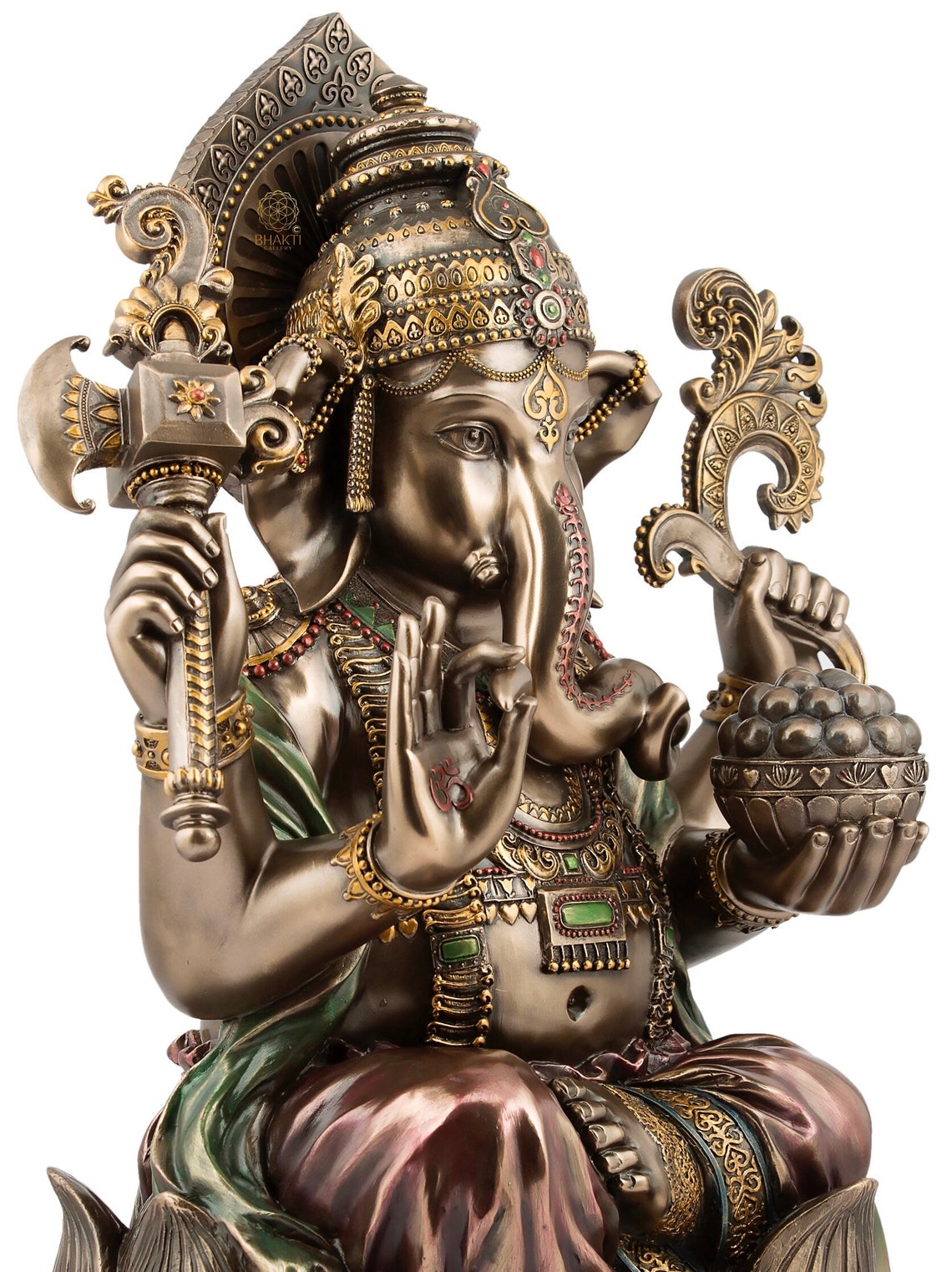 Bonded Bronze Ganesha Statue Large 46 Cm Bonded Bronze Ganesh | Etsy