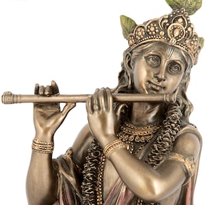 Lord Krishna Statue, 25 cm Bonded Bronze Krishna Statue, Gopal Statue, Hindu God of Love, Shri Krishn Murti, Marriage Anniversary gift